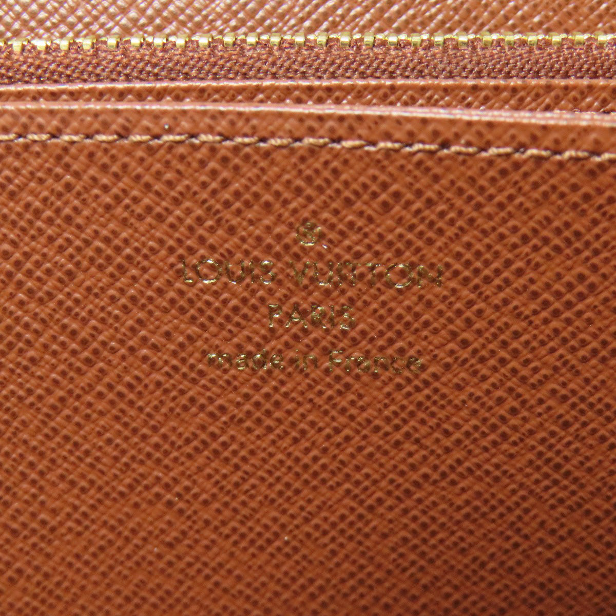 Louis Vuitton Long Wallet Purse M42616 Monogram Canvas Brown Zippy Wallet Women