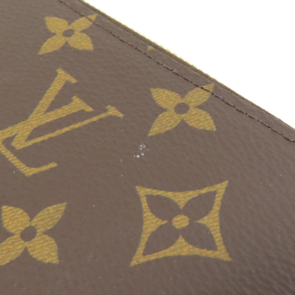 Louis Vuitton Long Wallet Purse M42616 Monogram Canvas Brown Zippy Wallet Women
