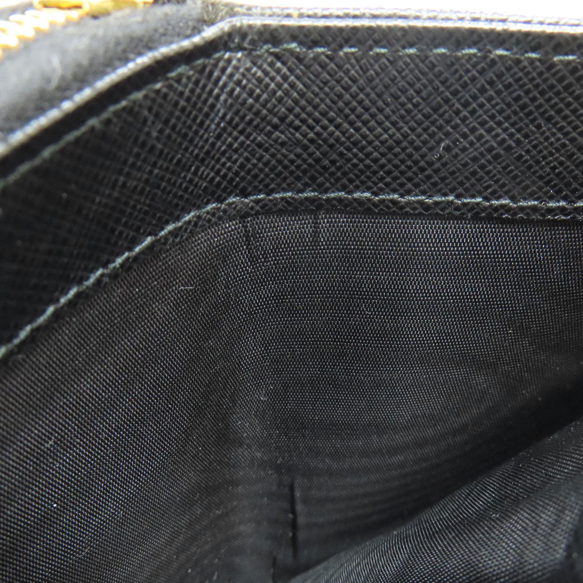 Prada Bifold Wallet 1Ml036 Safiano Black Logo Women