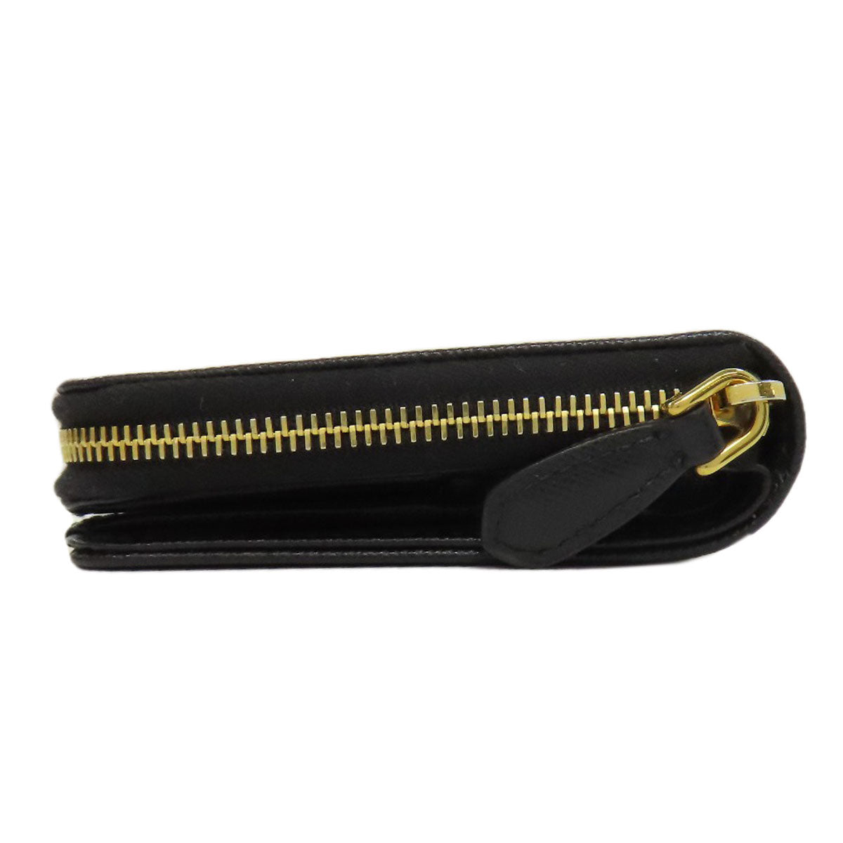 Prada Bifold Wallet 1Ml036 Safiano Black Logo Women