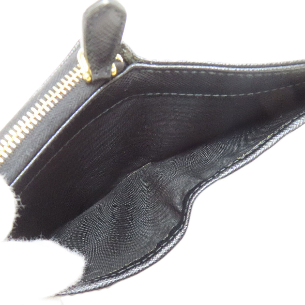 Prada Bifold Wallet 1Ml036 Safiano Black Logo Women