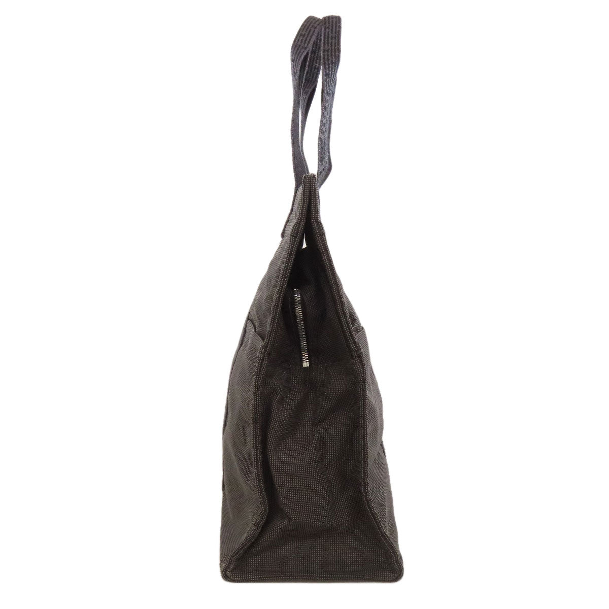 Hermes Handbag Canvas Gray Her Linegm Women