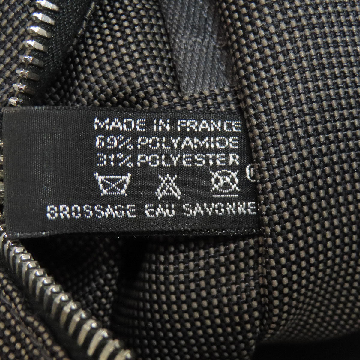 Hermes Handbag Canvas Gray Her Linegm Women