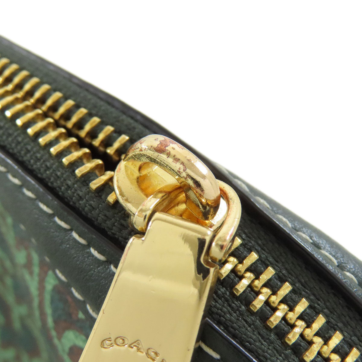 Coach Shoulder Bag Cf343 Pvc Green Maddie Crossbody Women