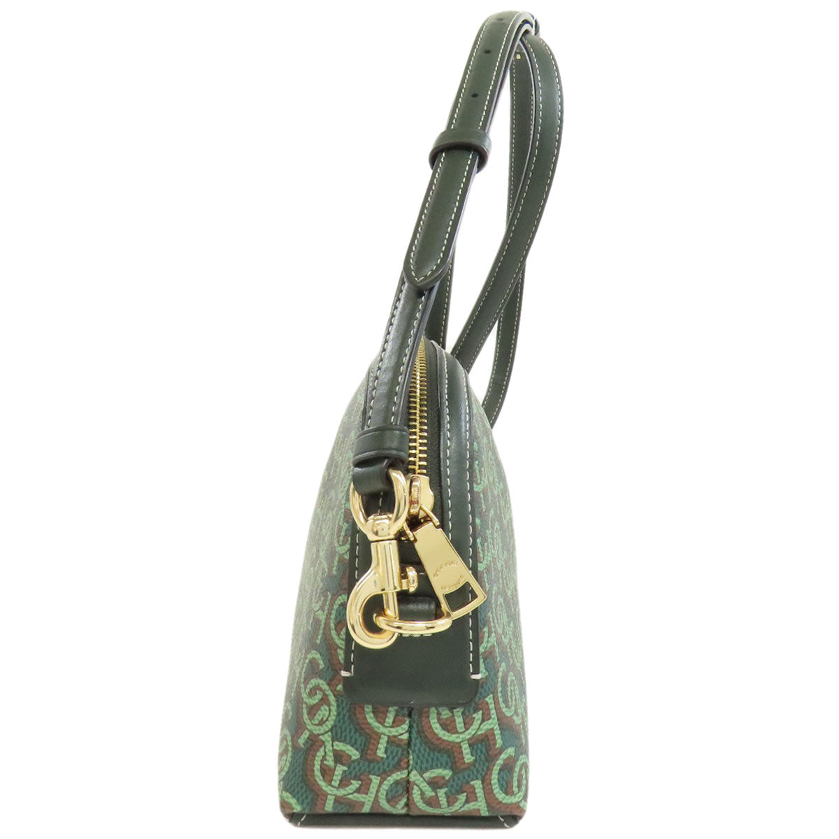 Coach Shoulder Bag Cf343 Pvc Green Maddie Crossbody Women