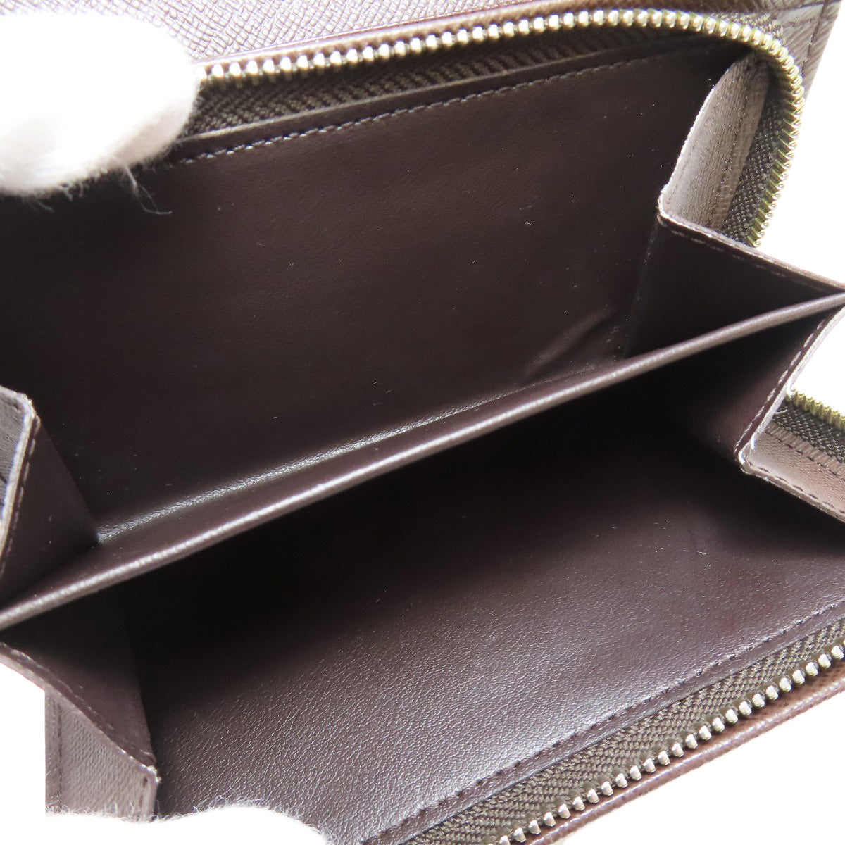 Louis Vuitton Bifold Wallet N61736 Damier Canvas Brown Portefeuille Tresol Women