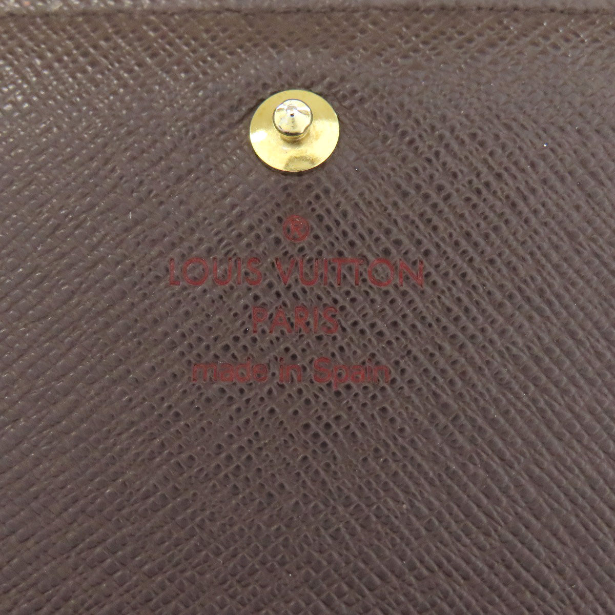 Louis Vuitton Bifold Wallet N61736 Damier Canvas Brown Portefeuille Tresol Women