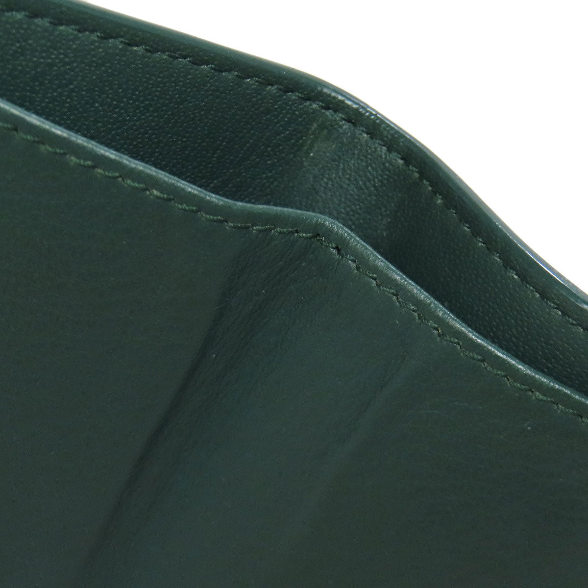 Balenciaga Bifold Wallet 391446 Leather Green Compact Wallet Tri-Fold Wallet Women