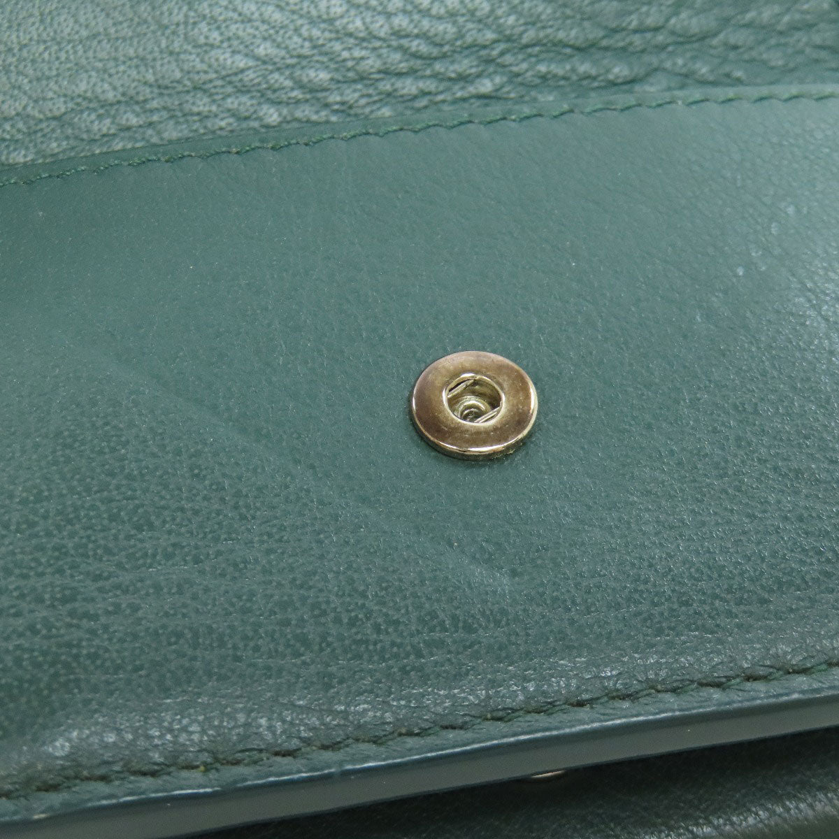 Balenciaga Bifold Wallet 391446 Leather Green Compact Wallet Tri-Fold Wallet Women