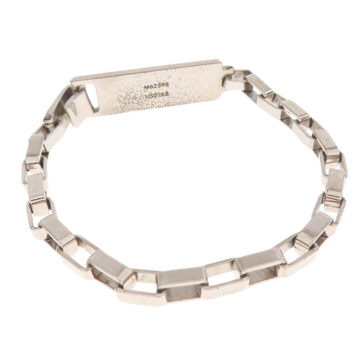 Louis Vuitton Bracelet M62598 Metallic Silver Damier Colors Chain