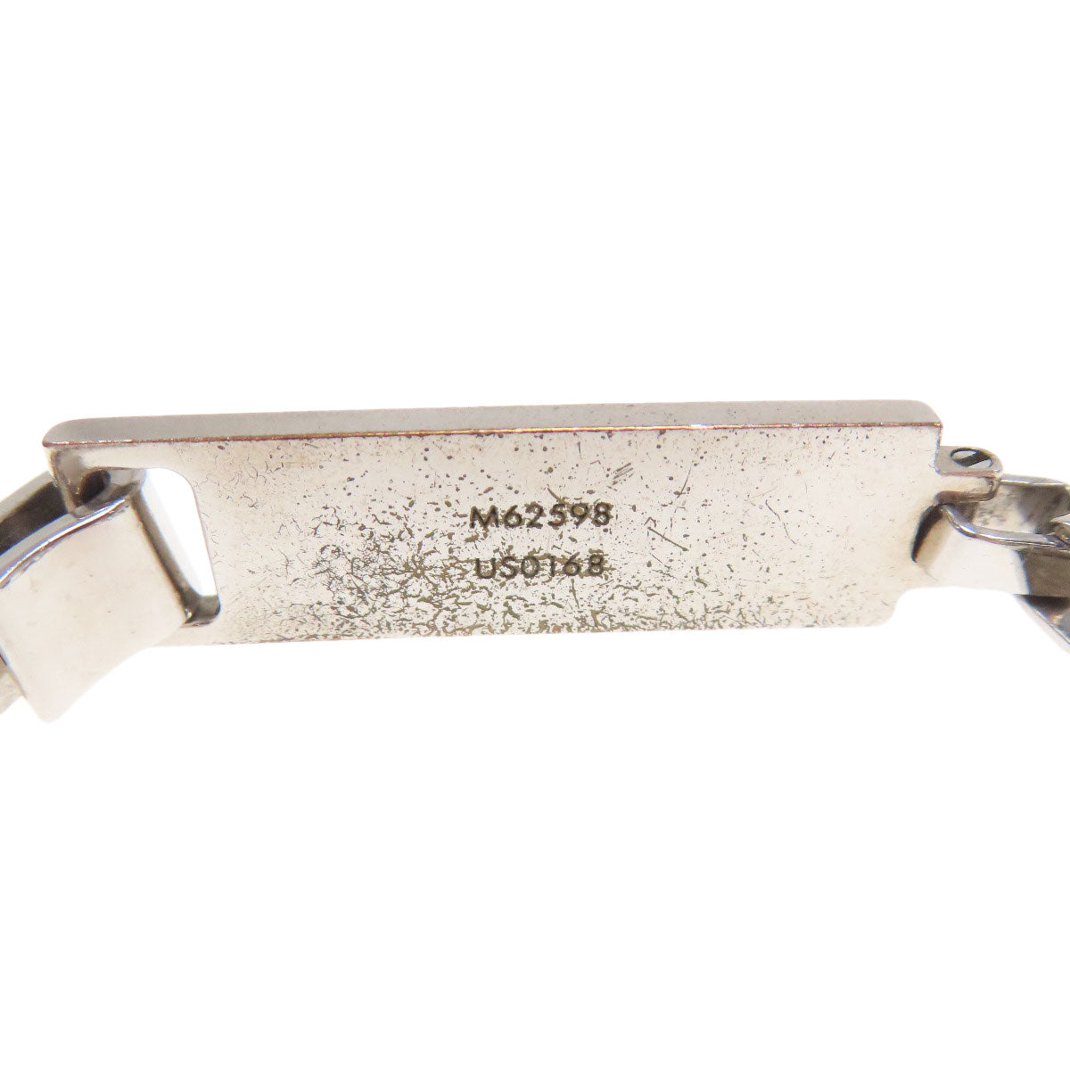 Louis Vuitton Bracelet M62598 Metallic Silver Damier Colors Chain