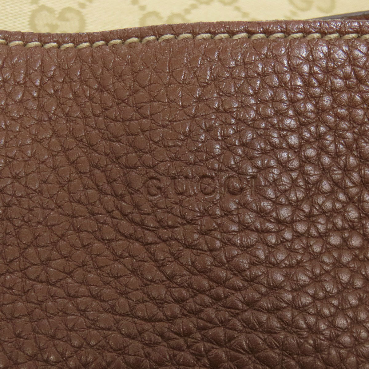 Gucci Tote Bag 370823 Canvas Brown Gg Pattern Reversible 2Way Women