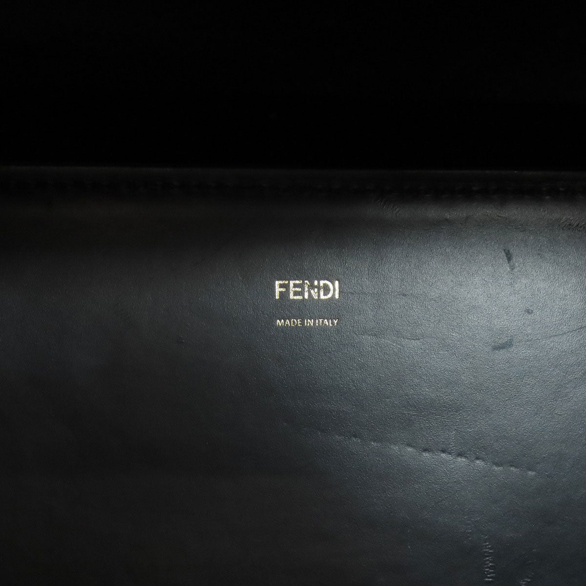 Fendi Handbag Calfskin Black Sunshine Medium 2Way Women