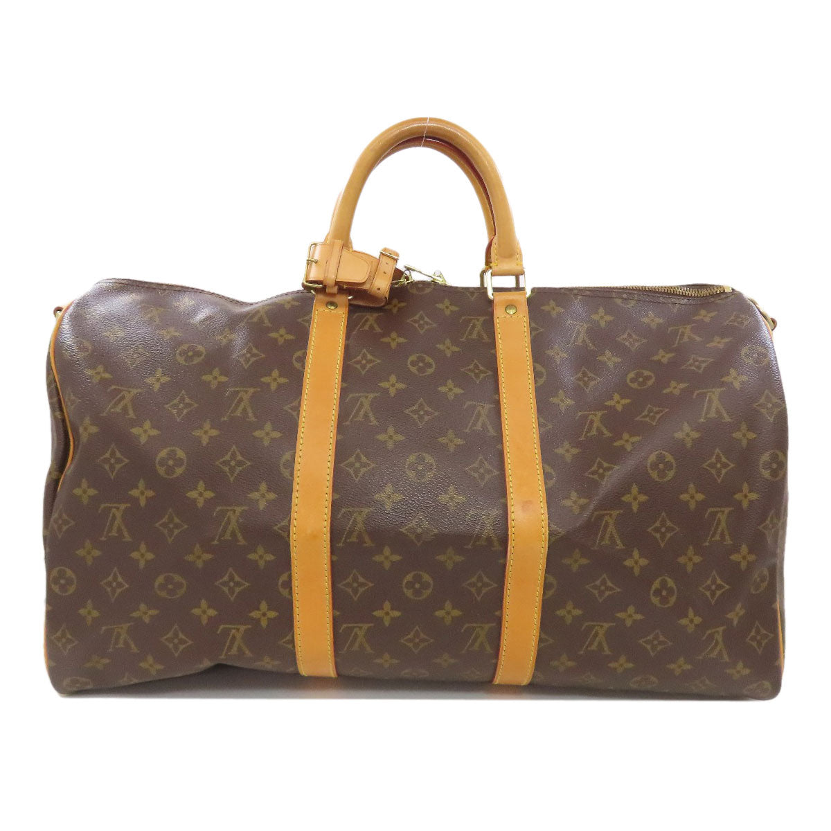 Louis Vuitton Boston Duffel Bag M41416 Monogram Canvas Brown Keepall 50