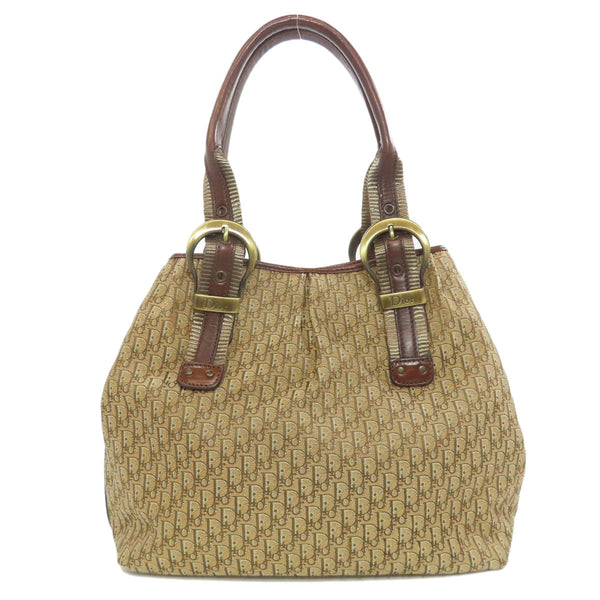 Christian Dior Handbag Canvas Brown Trotter Pattern