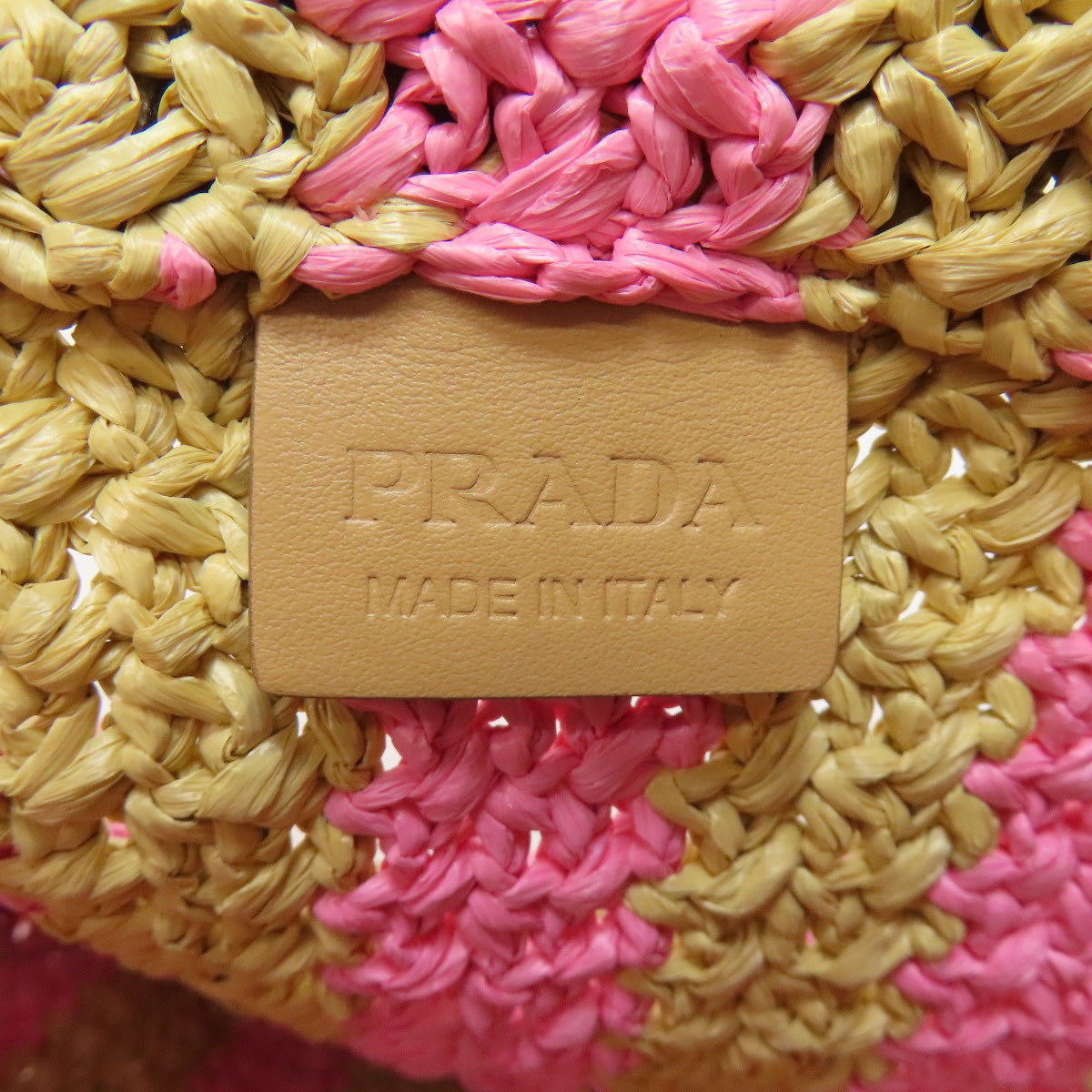 Prada Handbag Viscose Brown Small Crochet Women