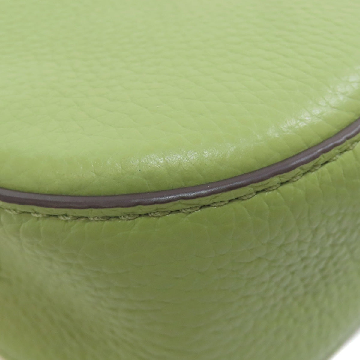 Michael Kors Shoulder Bag Leather Green Mk Signature Chainshoulder