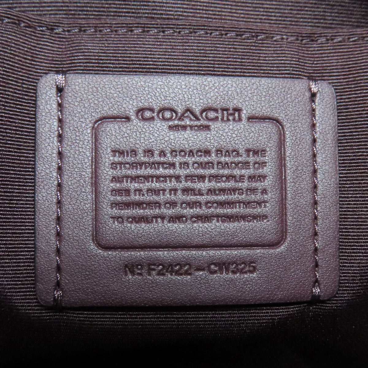 Coach Shoulder Bag Cw325 Pvc Brown Mini Rowan File Bag Signature Women