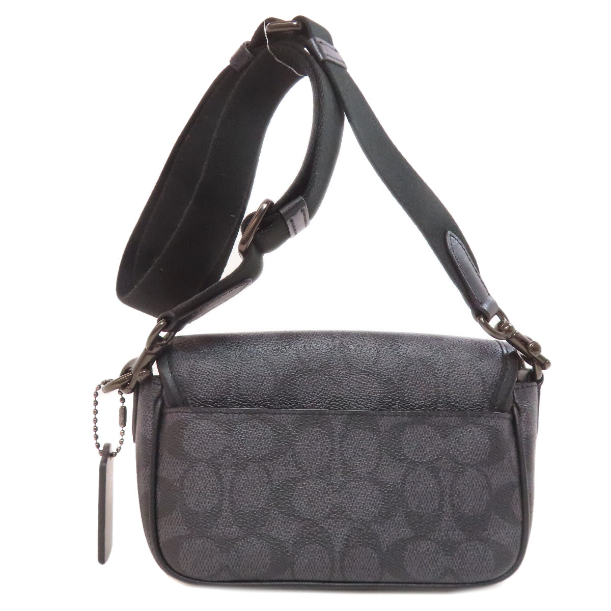 Coach Shoulder Bag Cr753 Pvc Gray Signature 2Way Women