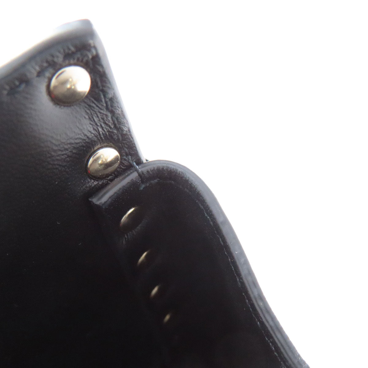 Valentino Shoulder Bag Leather Black Studs