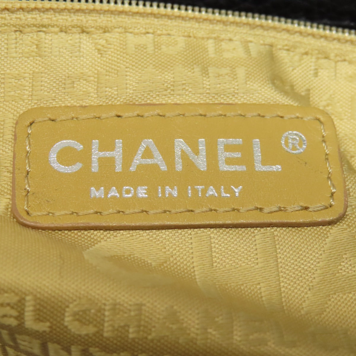 Chanel Handbag Calfskin Black Logo Women