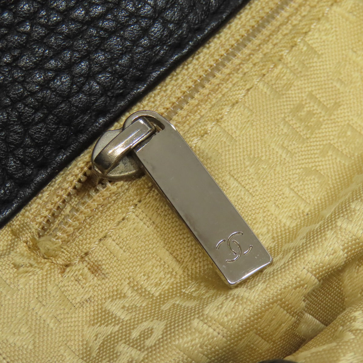 Chanel Handbag Calfskin Black Logo Women