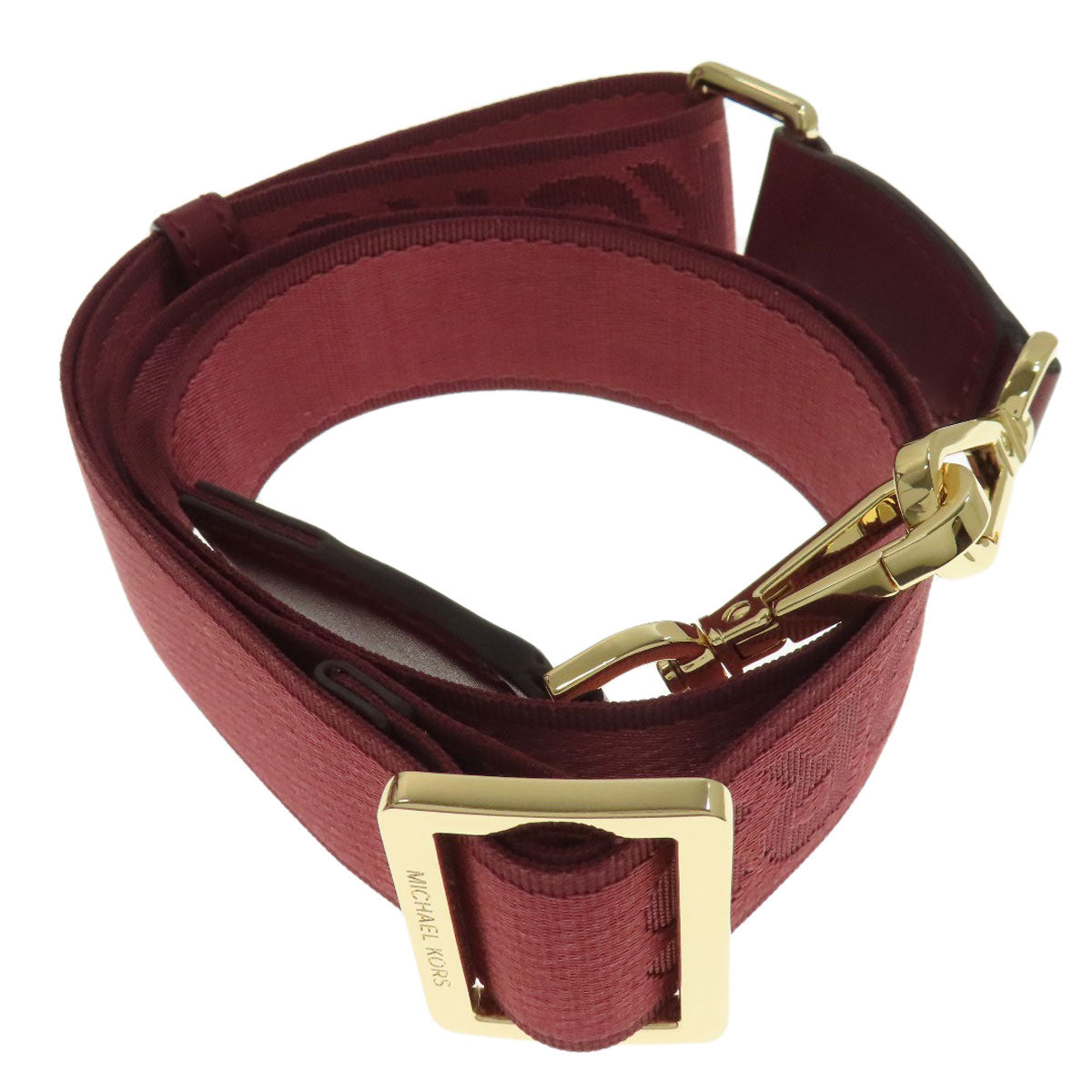 Michael Kors Handbag Leather Red Logo Pattern 2Way Women