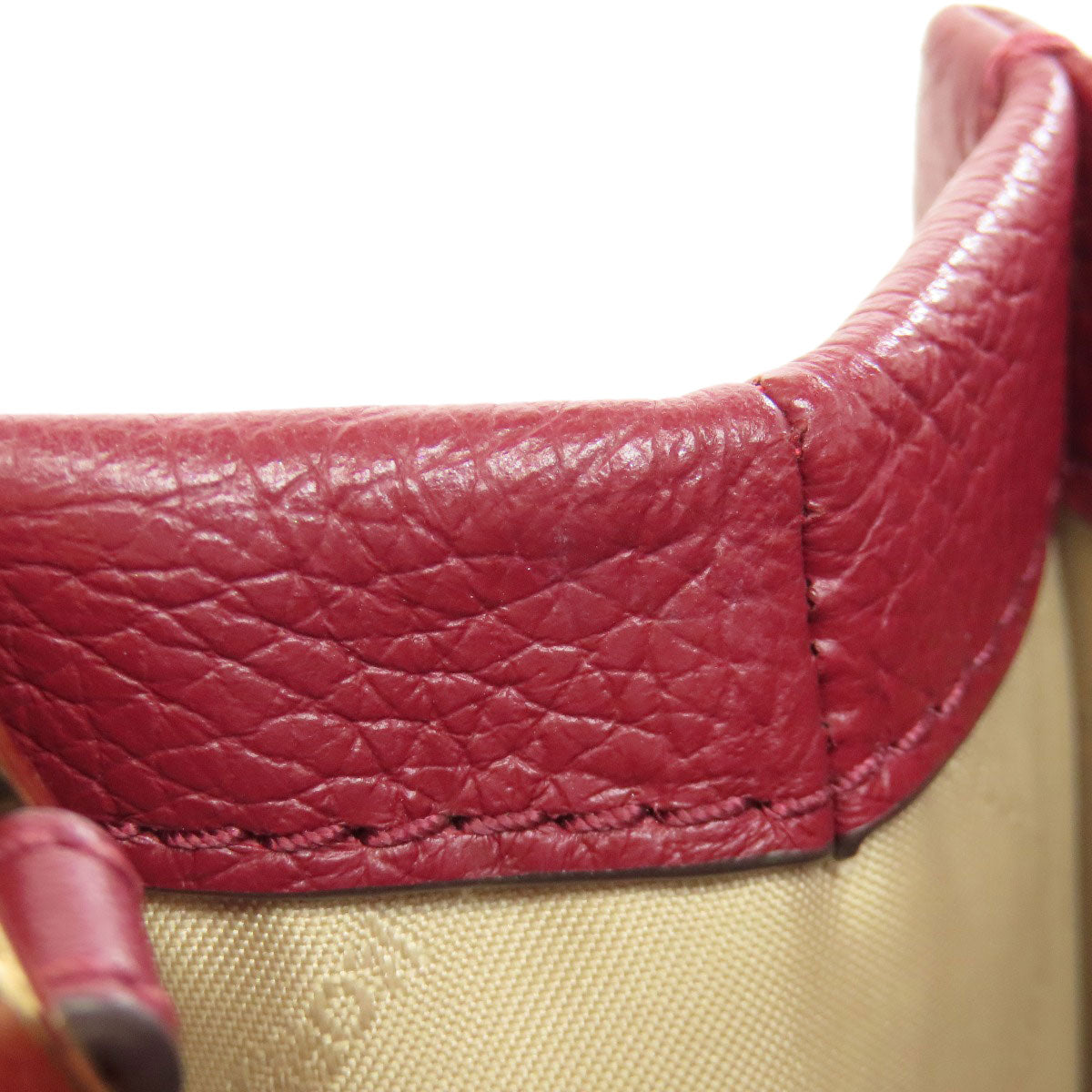Michael Kors Handbag Leather Red Logo Pattern 2Way Women