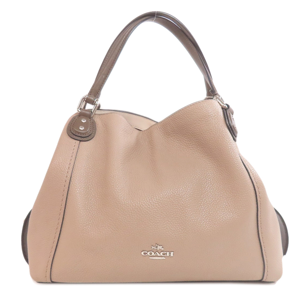 Coach Tote Bag 57671 Leather Brown Logo