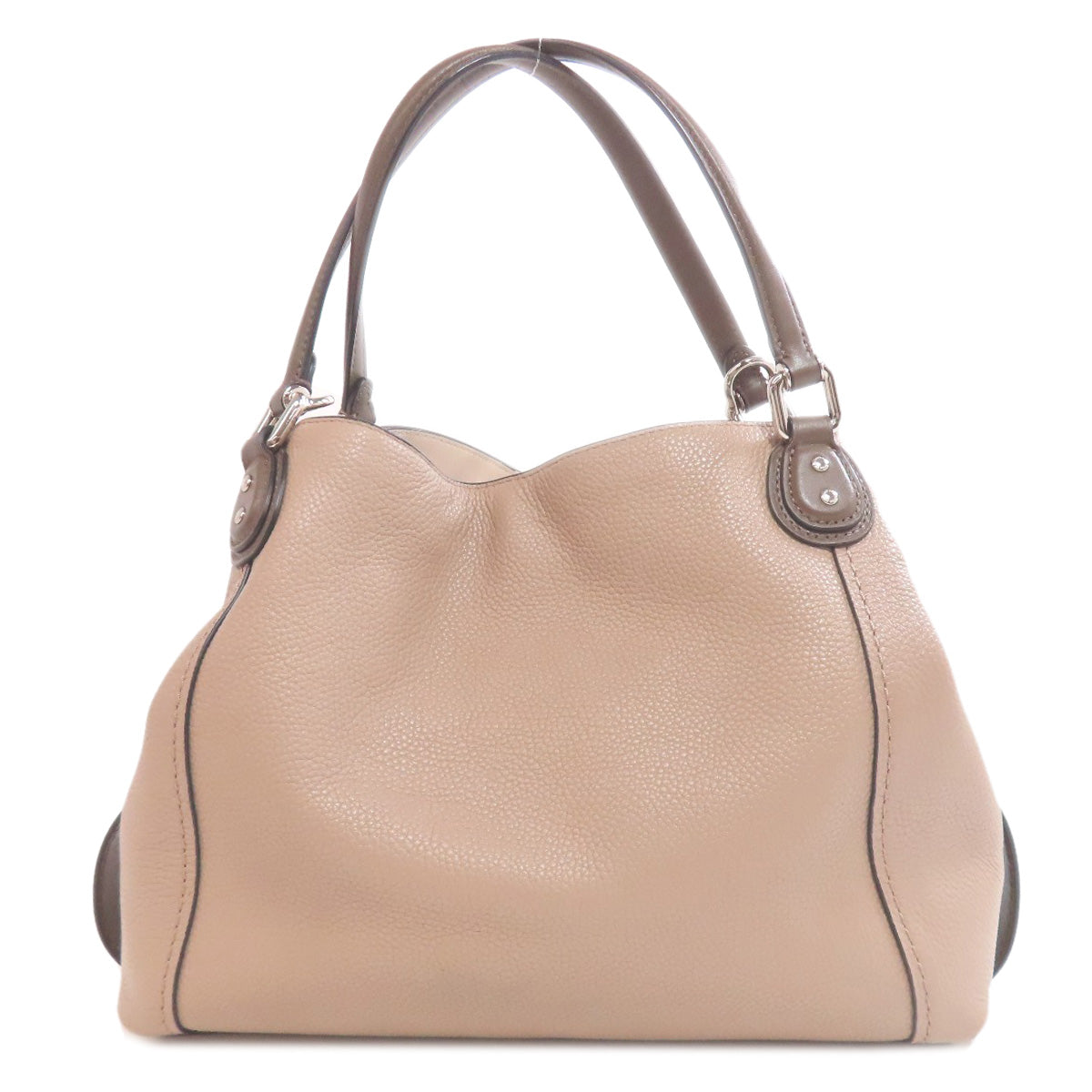 Coach Tote Bag 57671 Leather Brown Logo