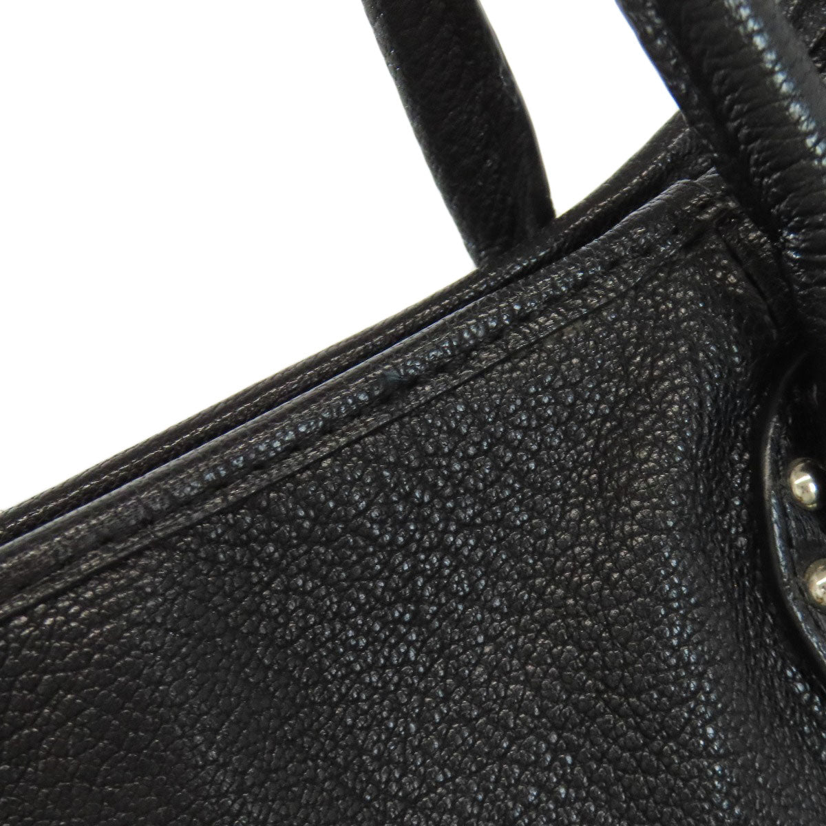 Christian Louboutin Tote Bag Leather Black Logo