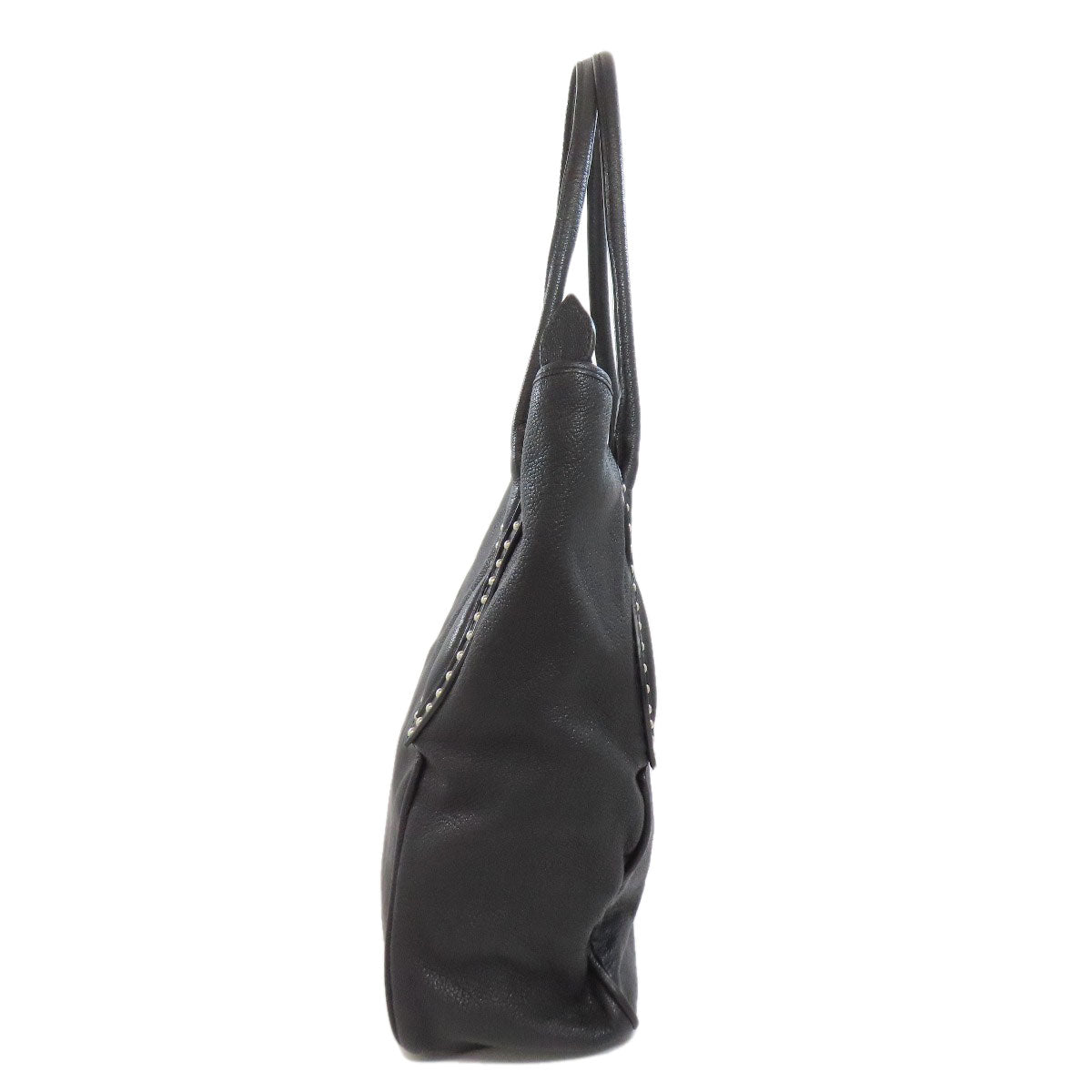 Christian Louboutin Tote Bag Leather Black Logo