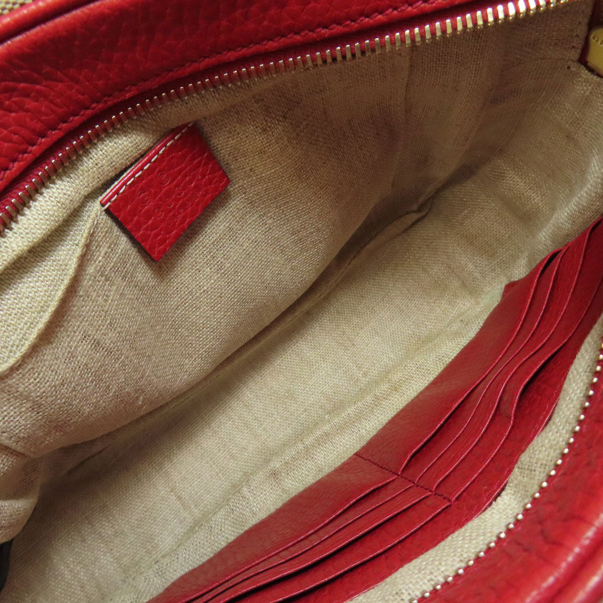 Gucci Shoulder Bag 449413 Canvas Red Gg Outlet 2Way