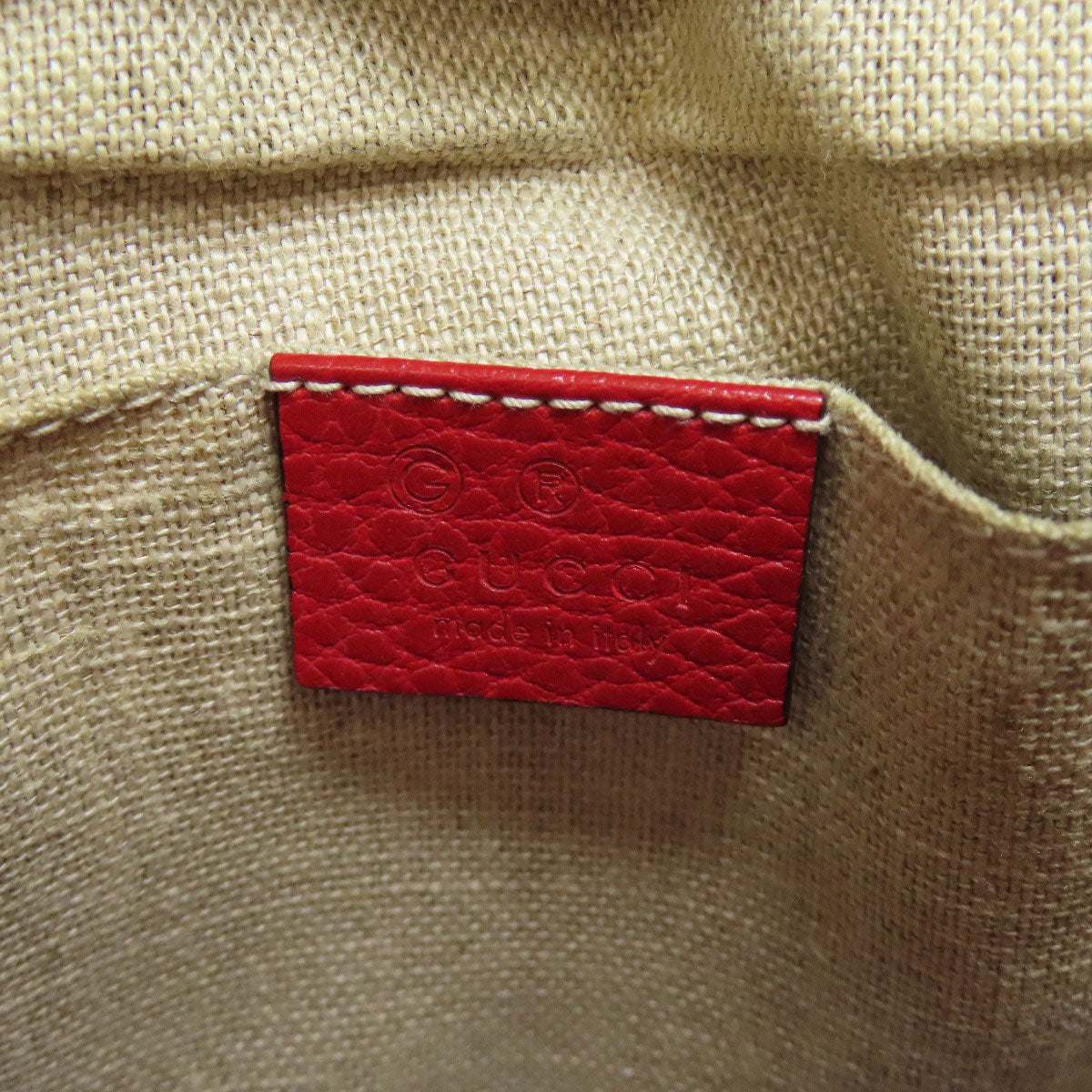 Gucci Shoulder Bag 449413 Canvas Red Gg Outlet 2Way