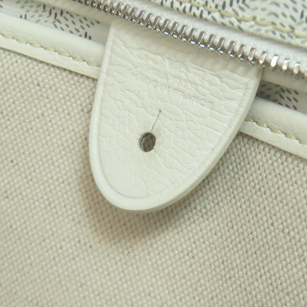 Goyard Tote Bag Coated Canvas White Artois Pm Women