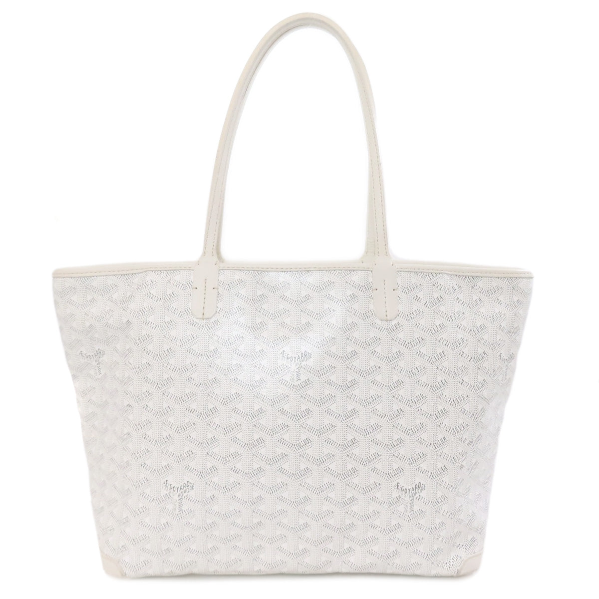 Goyard Tote Bag Coated Canvas White Artois Pm Women