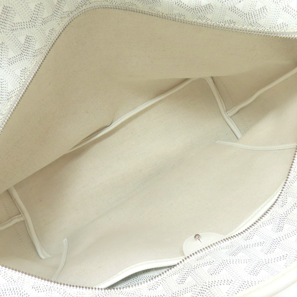 Goyard Tote Bag Coated Canvas White Artois Pm Women