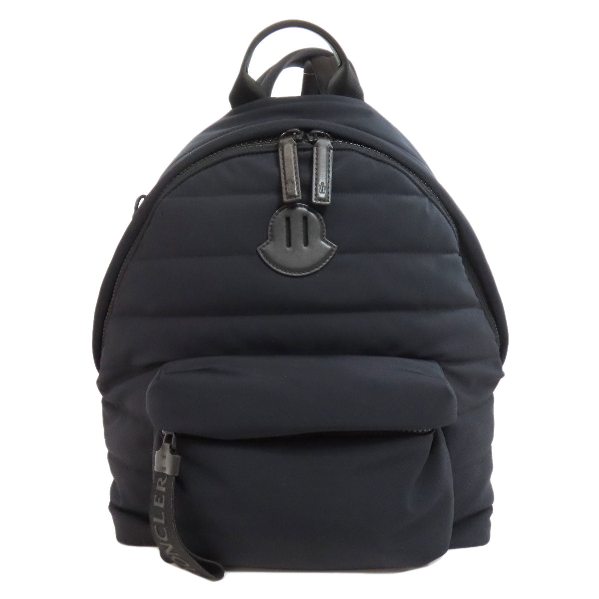Moncler Backpack Nylon Navy Logo Women