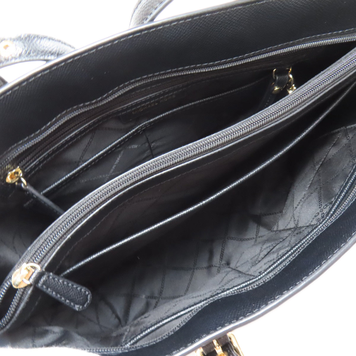 Michael Kors Tote Bag Pvc Black Logo Women