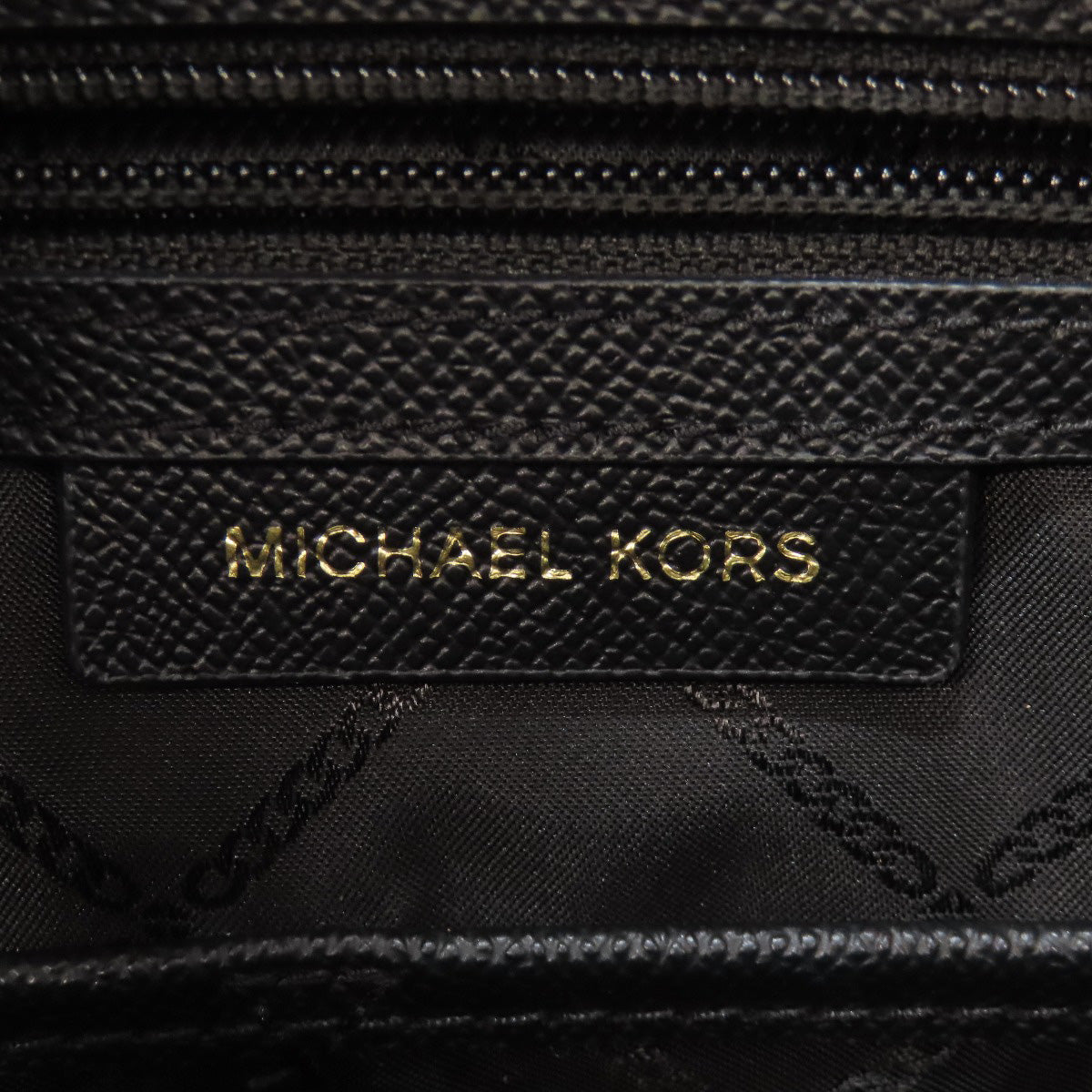 Michael Kors Tote Bag Pvc Black Logo Women