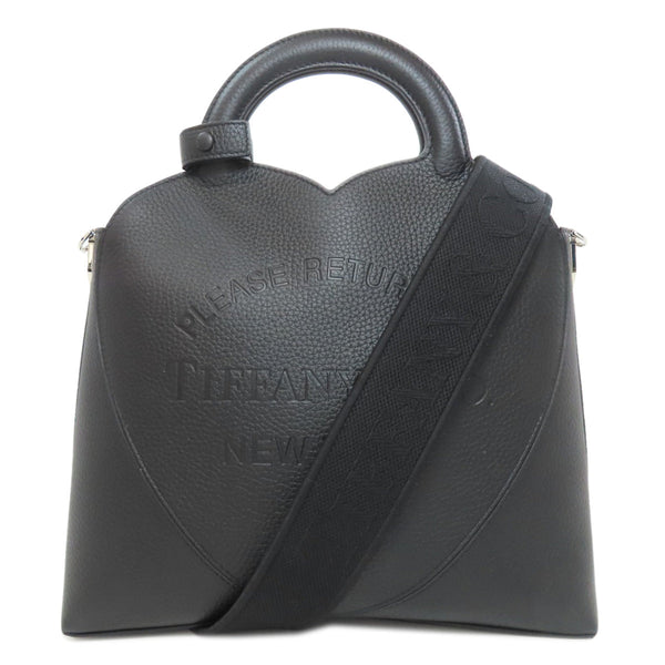 Tiffany&Co. Handbag Leather Black Return To Tiffany&Co. 2Way Women