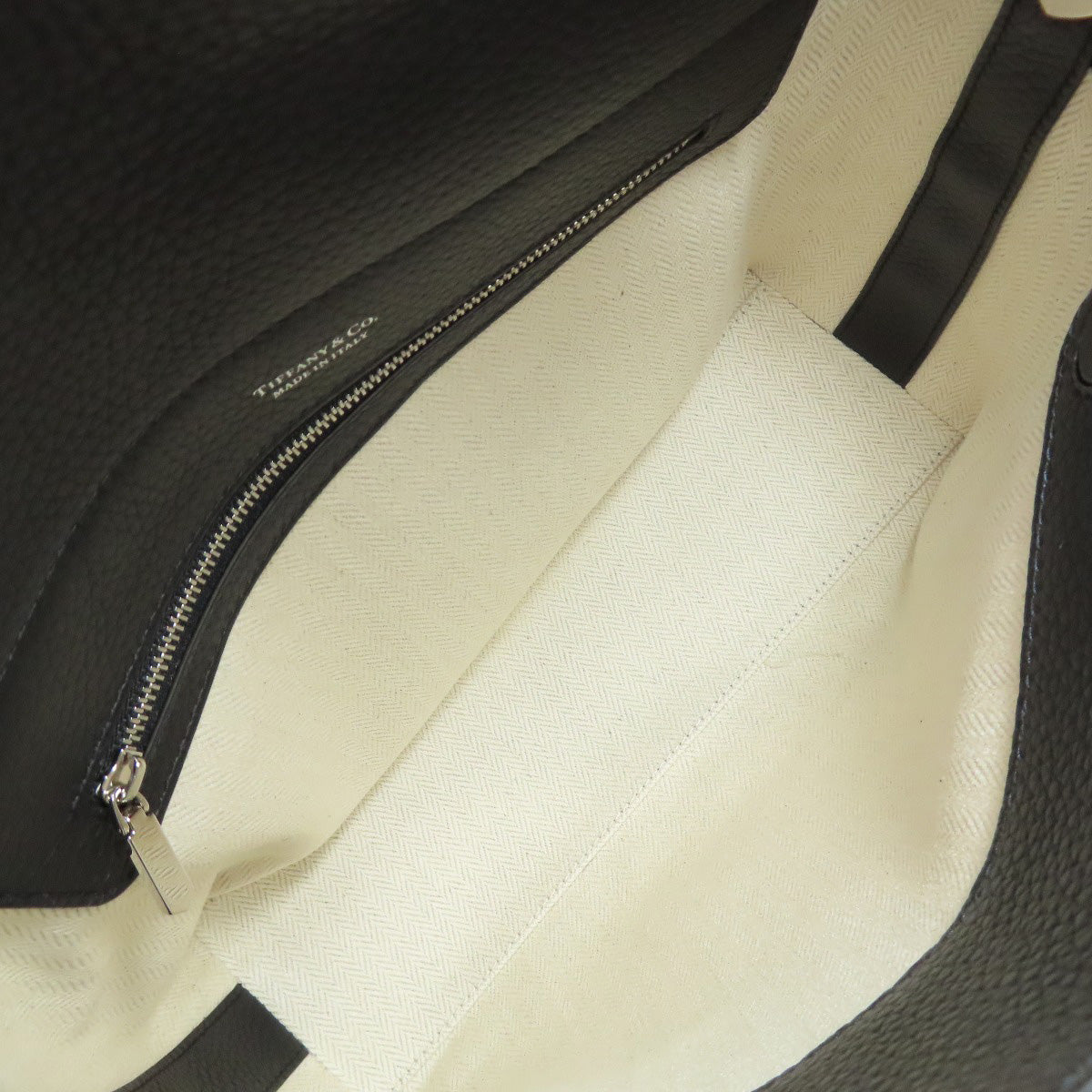 Tiffany&Co. Handbag Leather Black Return To Tiffany&Co. 2Way Women