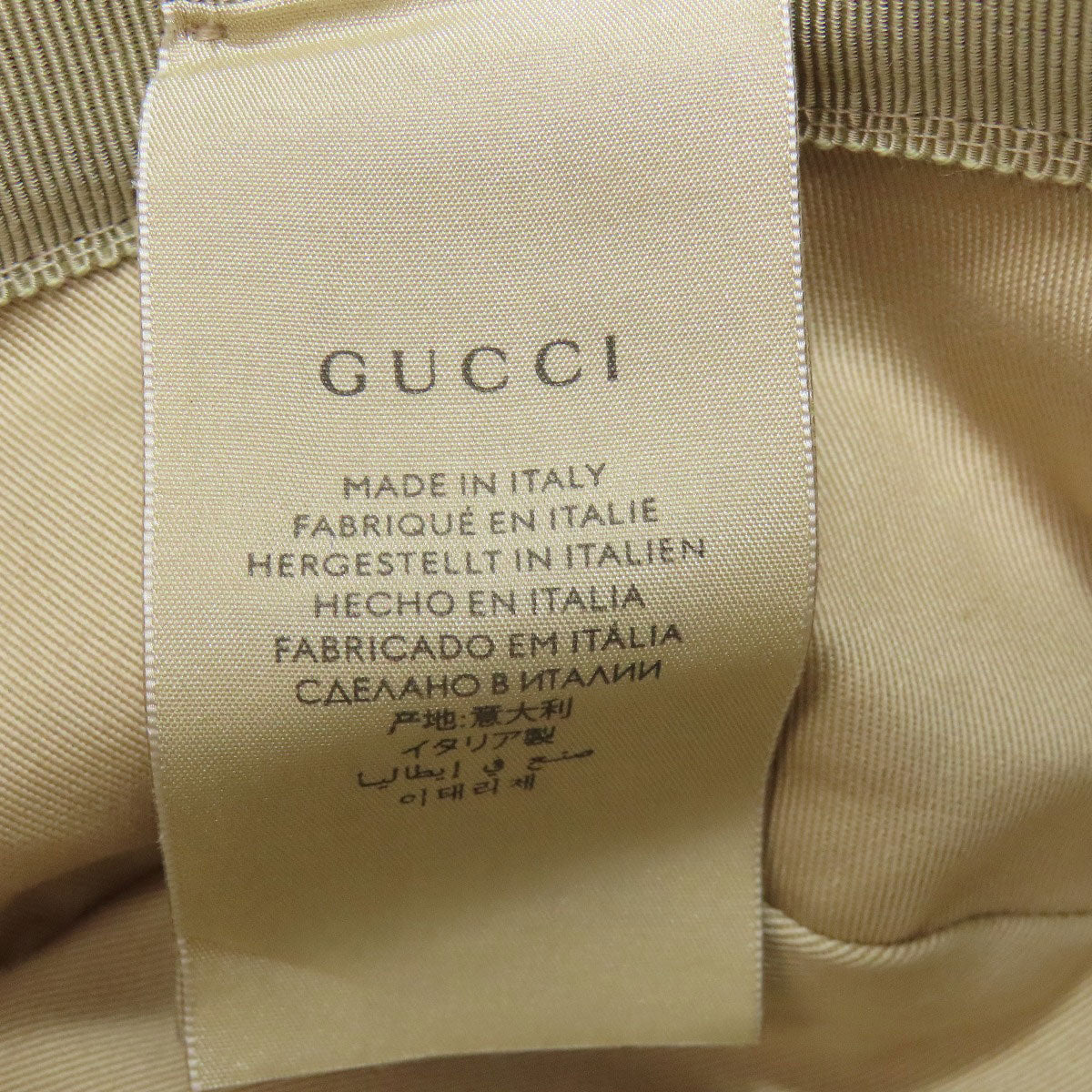 Gucci Hat 576587 71% Cotton, 29% Polyester, Cowhide Beige Gg Canvas Fedora Hat Bucket Hat Gg Women