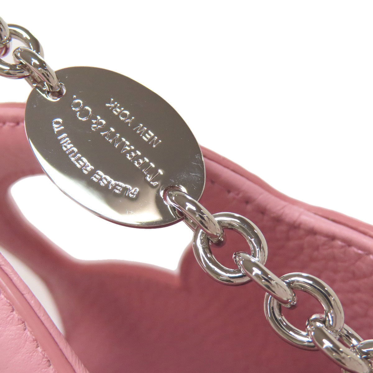 Tiffany&Co. Handbag Leather Pink Return To 2Way