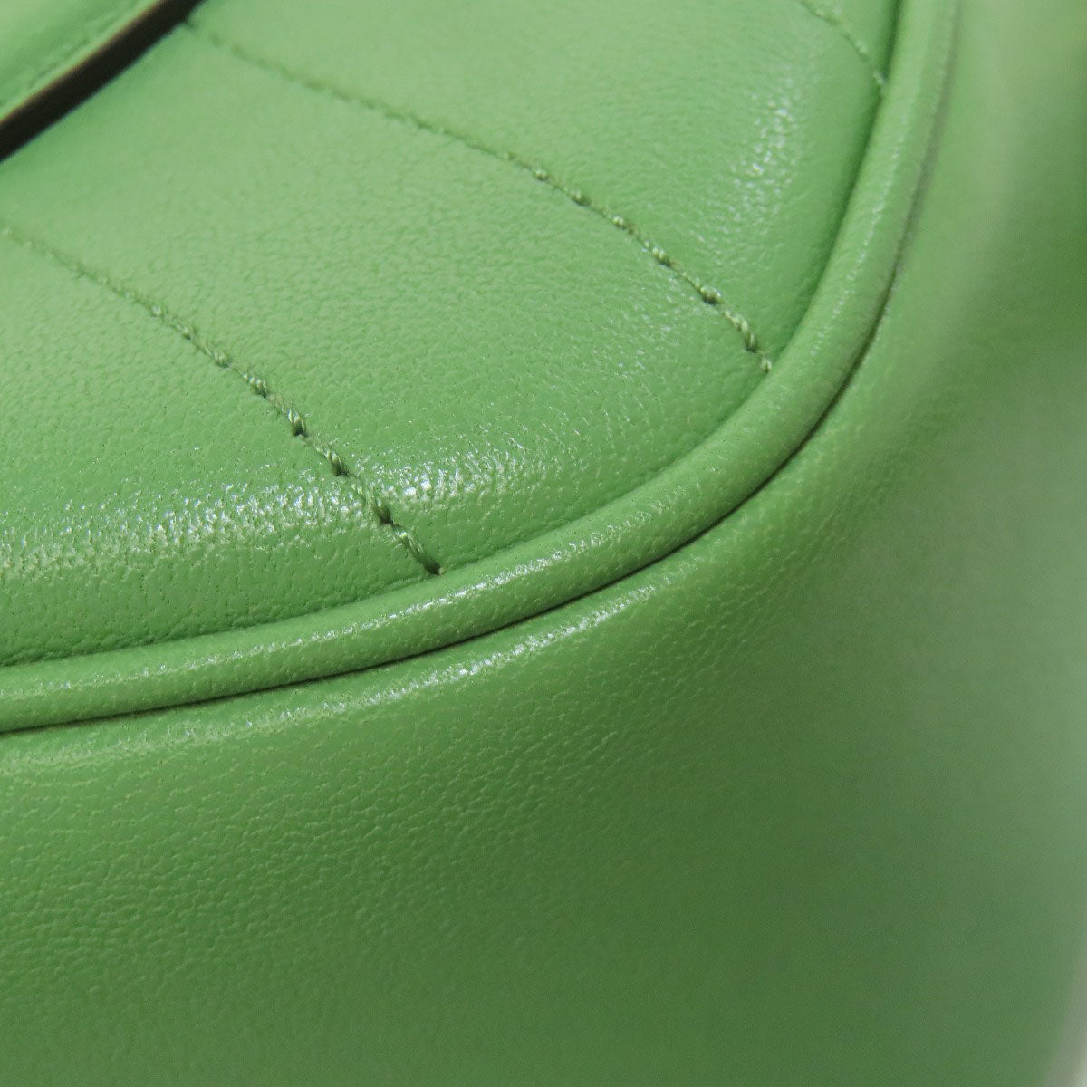 Gucci Shoulder Bag 742360 Leather Green Blondy Women