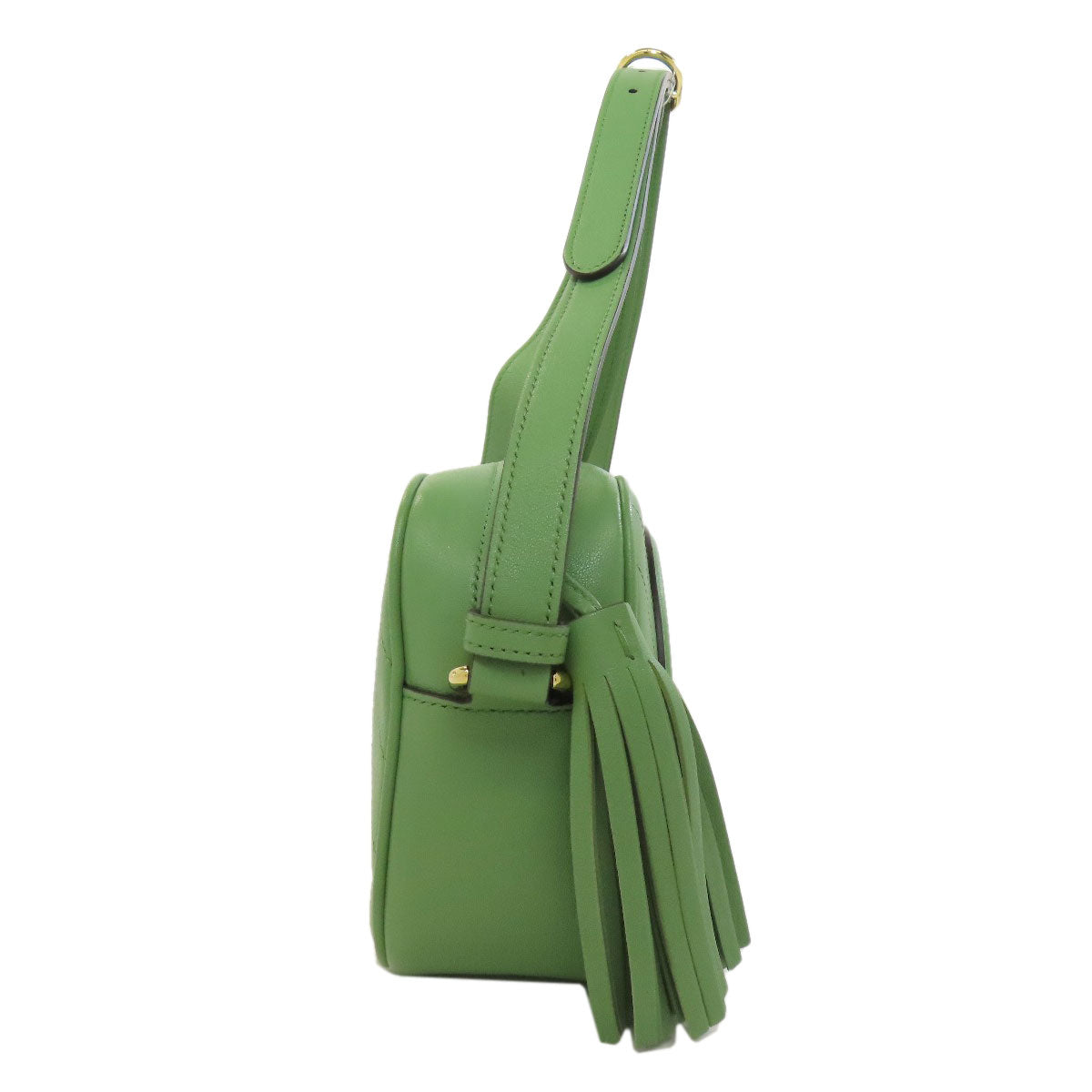 Gucci Shoulder Bag 742360 Leather Green Blondy Women