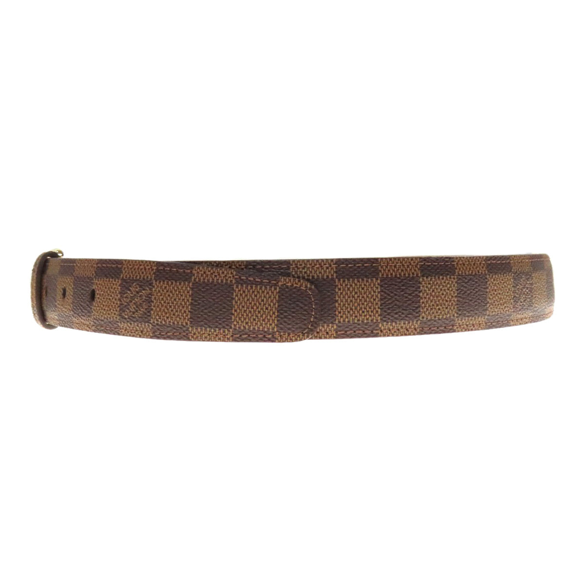 Louis Vuitton Belt Ct4048 Damier Canvas Brown Saint Tulle Riveted