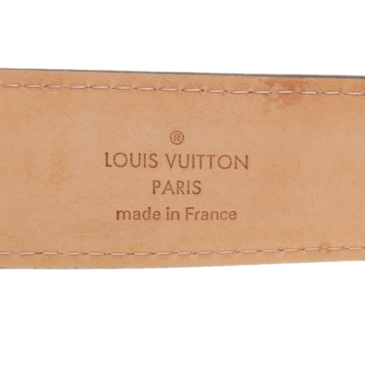 Louis Vuitton Belt Ct4048 Damier Canvas Brown Saint Tulle Riveted