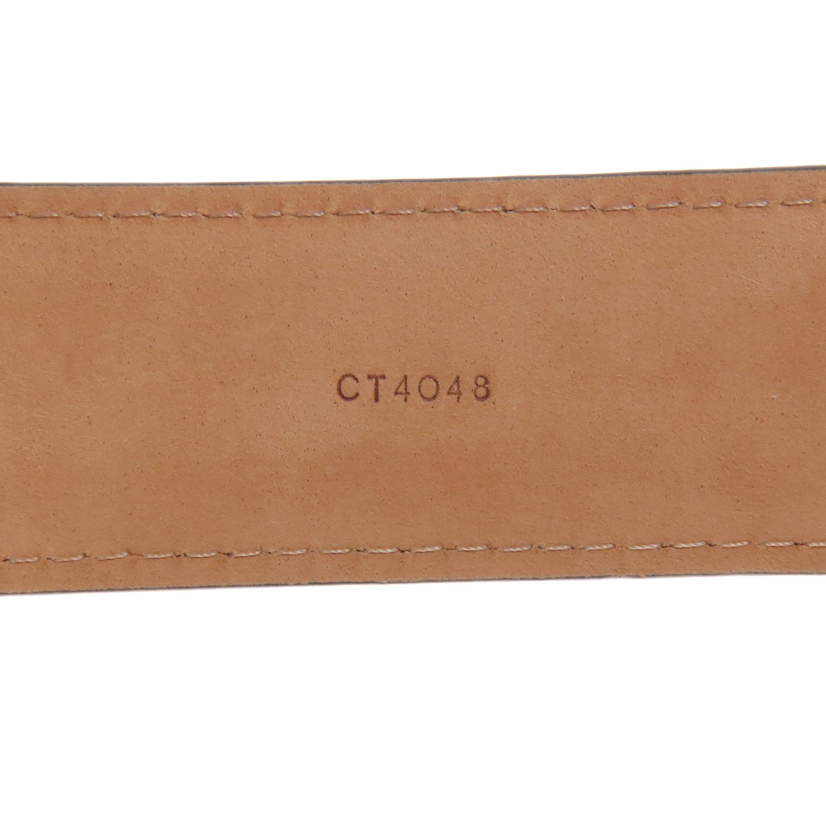 Louis Vuitton Belt Ct4048 Damier Canvas Brown Saint Tulle Riveted