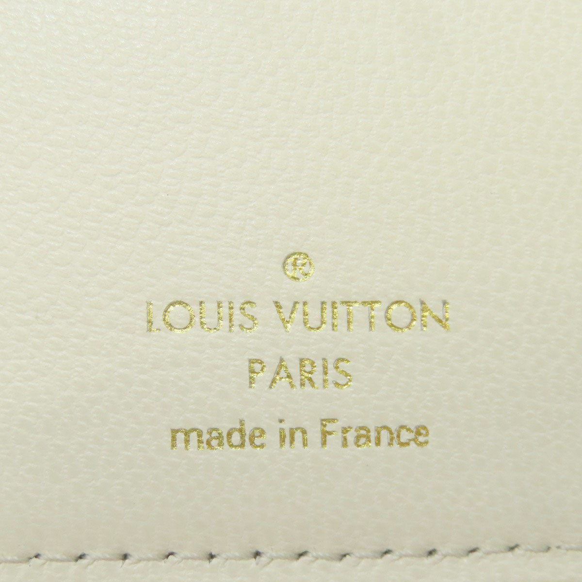 Louis Vuitton Bifold Wallet M11909 Calfskin White Portefeuilleeloup Monogram Flower Women